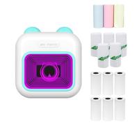 TFixol Pocket Thermal Insta P Pr 7 colori Light Label Maker BT Wirel Connect Compatibile con Android o iOS APP Supporto etichetta ricevuta Sticker Note Liste Scrapbook fai da te Blu 4