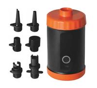 TFixol Pompa elettrica portatile ad alta pressione per tende gonfiabili 2000mAh con 5 ugelli per SUP divano letto gonfiabile piscina kayak arancione