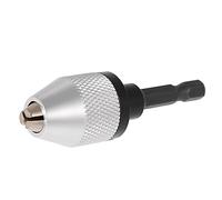 TFixol Portatile 0.3-6.5mm Smerigliatrice Elettrica Chan Chuck con 6.35mm 1/4 "Hex k Universale Bit Converter Cacciavite Impact Driver Adattatore