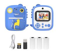 TFixol Portatile P Pr per Bambini 1080P Insta Pri Camera con 1200W s 2.4 '' Supporto Riproduzione Musica e Gioco Giocare Funzione OTG con 3 Pri Paper Roll+32G ry Blu