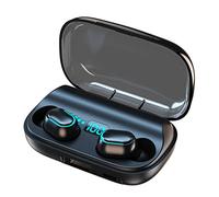 TFixol T11 BT.50 Auricolari Cordl Interruttore Master/Slave Suono Quali Riduzione del Rumore Controllo quotidiano a un tasto con Energy Box Display Energy Bank Nero