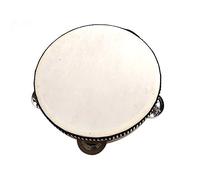 TFixol Tamburello musicale a percussione rotondo KTV Par bianco 10,2 cm