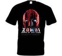 TFRwtf33R Dawn of The Dead v11 T-Shirt Black Horror Movie Romero Black M