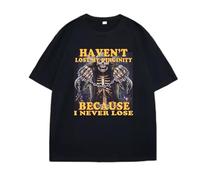 TFRwtf33R Haven't Lost My Virginity Funny Hard Skeleton T-Shirt Black XXL