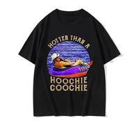 TFRwtf33R Hotter Than A Hoochie Coochie Alan Jackson T Shirts Black L