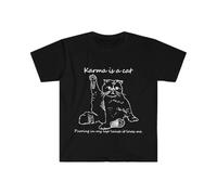 TFRwtf33R Karma is a Cat T-Shirt Black XL