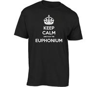TFRwtf33R Keep Calm And Play The Euphonium t Shirt Black L