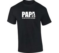 TFRwtf33R Papa The Man The Myth The Legend T-Shirt Black L
