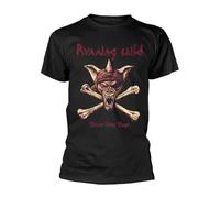 TFRwtf33R Running Wild 'Under Jolly Roger Crossbones' T Shirt Black XL