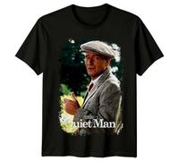 TFRwtf33R The Quiet Man (1952) Movie Poster Inspired T-Shirt Retro 80s Tee Black 3XL