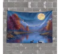 TFSW Arazzo con le regole di Gesù e Maria nel campo dei fiori, divertente arazzo decorativo per camera da letto (100 x 150 cm)