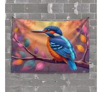 TFSW Arazzo vintage con gatto nero sotto il cielo stellato della notte stellata, arazzo decorativo per camera da letto e porta con parole (100 x 150 cm)