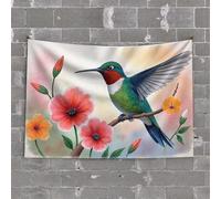 TFSW Bar Stuff For Man Cave Bats Flying Through The Cave Light Tapestry Man Cabe Decor Wall Tapestry College (100 x 150 cm)