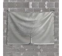 TFSW Decorazione da bar per la casa, con riflessi al tramonto sul lago con fiori, arazzo decorativo da parete (75 x 100 cm)