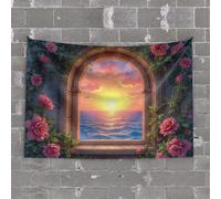 TFSW Decorazione e accessori per la grotta dell'uomo ispirazioni floreali: amore, crescere, grazia, arazzi da uomo per decorazione e accessori (100 x 150 cm)