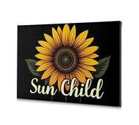 TFSW Shabby Chic Decor Sun Child: Abbracciare il calore della vita su tela immagine decorativa per la casa decorazione da parete decorazione cristiana pasquale (20 x 30 cm)