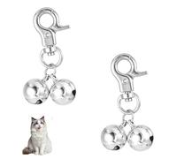 TFSYLISA 2 Campanelle per Animali Domestici, Campanello Extra Forte per Cani e Gatti per Collare, Campanelli di Collare per Collari per Gatti, Feste Fai da Te