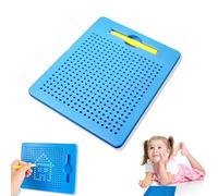 TFSZE Tavola Da Disegno Magnetico, Lavagne Da Disegno Con Piccole Palline Magnetiche in Acciaio Con Penna, Magico Gioco Magnetico, Lavagna Magnetica per Educazione per Dai 3 Anni in Su-Blu