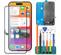 TFT Per iPhone 15 Schermo LCD Ricambio Per iPhone 15 Display Per iPhone 15 A3090, A2846, A3089, A3092 Touch Screen Digitizer Assembly Kit di Riparazione (nero) 6,1 pollici
