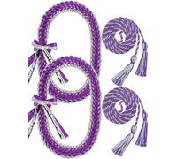TFTAFAN Lei di laurea e corde d'onore di laurea el 2024 nastro di laurea Lei collana di laurea collane intrecciate regalo di laurea per studenti regali di laurea forniture per feste, 48