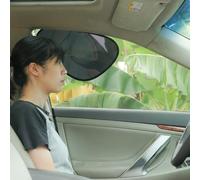 TFY Parasole per finestrini laterali dell'auto, pellicola statica trasparente scura per luce solare bassa, protezione UV, riduzione del calore, facile da installare e rimovibile, per conducente e