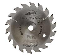(TG. ø 127 x 12,75 x 2,4 mm) Wolfcraft 6355000 Lama per Seghe Circolari, 18 den