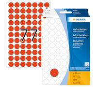 (TG. Ø 13 mm) Herma Multi-purpose labels ø 13mm luminous red 1848 pcs. - NUOVO