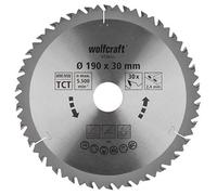 (TG. ø 190 x 30 x 2,4 mm) wolfcraft Lama per seghe circolari manuali TCT, serie