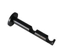 (TG. Ø 2 cm) GARDINIA Supporto Doppio per Bastone per Tende, Con Base in Metall