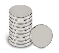 (TG. Ø 20x3mm) MAUL Magnete al neodimio, Ø 20 x 3 mm, confezione da 10 pezzi,