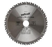 (TG. ø 210 x 30 x 2,4 mm) Wolfcraft 6737000 Lama per Seghe Circolari HM, 30 den