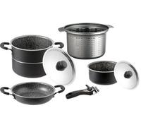 (TG. Ø 22 cm) BRUNNER 0806094N Pentole e Stoviglie Campeggio in Alluminio, Set