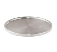 (TG. Ø 26,5 x 1.5 cm) Wenko 2334100, Vassoio girevole in acciaio affinato, 26.5