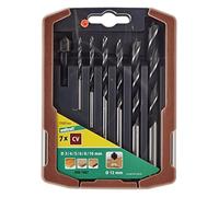 (TG. ø 3, 4, 5, 6, 8, 10 mm 7 x CV) Wolfcraft 7107000 Punta per Legno Elicoidal