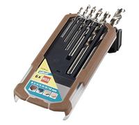 (TG. ø 3, 4, 5, 6, 8, 10 mm) Wolfcraft 7120000 Punte a Spirale per Legno HSS Pr