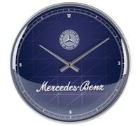 (TG. Ø 31 cm) Nostalgic-Art Orologio da muro retrò, Ø 31 cm, Mercedes-Benz