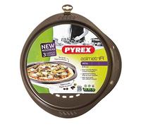 (TG. Ø 32 cm) Pyrex Asimetria Stampo Pizza Tondo, Acciaio, Marrone, Ø 32 cm -