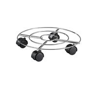 (TG. (Ø) 35 x (A) 6,5 cm) Wagner Carrello per Piante CHROMATO Ø 35 x 6,5 cm I