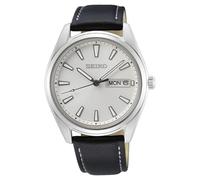(TG. Ø 40 x 8 mm) Seiko Orologio Analogico Quarzo Uomo con Cinturino in Pelle,