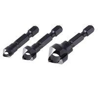 (TG. ø 8, 12, 16 mm) Wolfcraft 4375000 Svasatore Trasversale, Angolo 45°, ø 8