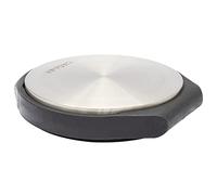 (TG. (Ø) 90 x (L) 103 x (A) 17 mm) WAGNER Fermaporta BIG DISK COLORE ACCIAIO IN