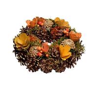 (TG. Ø ca. 35 cm) HEITMANN DECO bunter Herbstkranz - Reisigkranz - Herbst-Deko