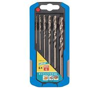 (TG. ø da 2 a 8 mm) Wolfcraft 7101000 Punta in Metallo HSS Rettificate con Atta