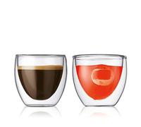 (TG. 0.08 L) Bodum Pavina 4557-10 Set 2 bicchieri da caffè 0,08 litri - NUOVO