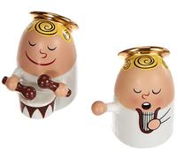 (TG. 0.1x0.1x5 cm) Alessi AMGI26SET3 Angels Band Set di Due Statuine, Porcellana