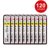 (TG. 0,35 mm) Rotring Tikky Ricariche per Matita Portamina, 0,35mm, H, 10 Pezzi,