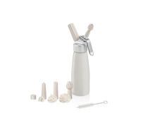 (TG. 0,5 litri) Tescoma 630546 Sifone per Panna montata, Alluminio, Bianco - NUO