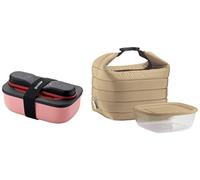 (TG. 02) Guzzini Store On The Go STORE&GO Set Lunch Box con Posate da Viaggio, P