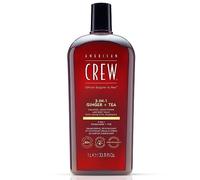 (TG. 1.00 l (Confezione da 1)) AMERICAN CREW - 3 in 1 Zinger & Tea Shampoo, ba