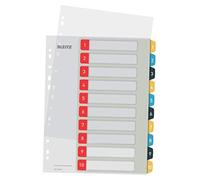 (TG. 1-10) Leitz 12470000 - Divisori scrivibili per PC, formato A4, confezione d